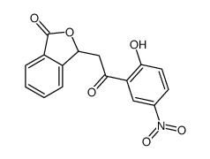 3-[2-(2-hydroxy-5-nitrophenyl)-2-oxoethyl]-3H-2-benzofuran-1-one结构式