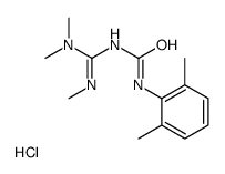 1-(2,6-dimethylphenyl)-3-(N,N,N'-trimethylcarbamimidoyl)urea,hydrochloride Structure