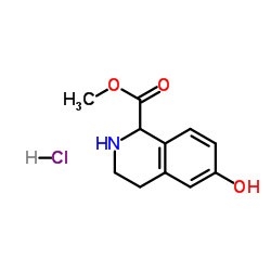 6-羟基-1,2,3,4-四氢-1-异喹啉羧酸甲酯盐酸盐结构式