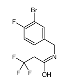 N-[(3-bromo-4-fluorophenyl)methyl]-3,3,3-trifluoropropanamide结构式