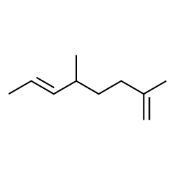 (E)-2,5-Dimethyl-1,6-octadiene结构式