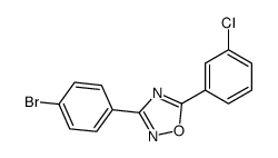 3-(4-bromophenyl)-5-(3-chlorophenyl)-1,2,4-oxadiazole Structure