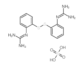 2-[2-[2-(diaminomethylideneamino)phenyl]disulfanylphenyl]guanidine; sulfuric acid picture