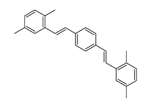 2-[2-[4-[2-(2,5-dimethylphenyl)ethenyl]phenyl]ethenyl]-1,4-dimethylbenzene结构式