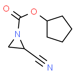 1-Aziridinecarboxylicacid,2-cyano-,cyclopentylester(9CI)结构式