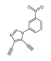 4,5-diethynyl-1-(3-nitrophenyl)-1H-imidazole结构式