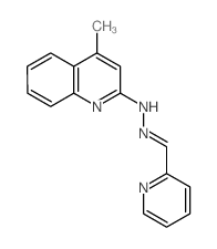 2-Pyridinecarboxaldehyde, (4-methyl-2-quinolinyl)hydrazone structure
