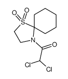 2,2-dichloro-1-(1,1-dioxo-1λ6-thia-4-azaspiro[4.5]decan-4-yl)ethanone Structure