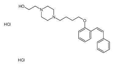 2-[4-[4-[2-[(E)-2-phenylethenyl]phenoxy]butyl]piperazin-1-yl]ethanol,dihydrochloride结构式