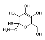 S-nitroso-beta-D-thioglucose structure