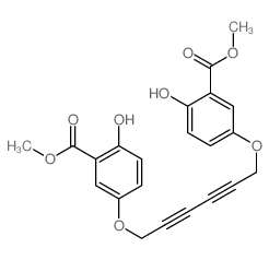 methyl 2-hydroxy-5-[6-(4-hydroxy-3-methoxycarbonyl-phenoxy)hexa-2,4-diynoxy]benzoate picture