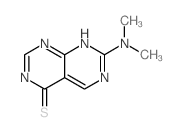 3-dimethylamino-2,4,8,10-tetrazabicyclo[4.4.0]deca-1,3,5,8-tetraene-7-thione结构式