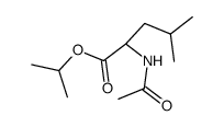 isopropyl N-acetyl-leucinate结构式