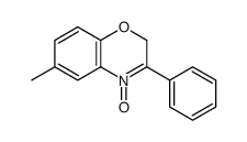 6-methyl-4-oxido-3-phenyl-2H-1,4-benzoxazin-4-ium结构式