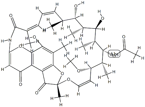 16,17-Didehydrorifamycin G结构式