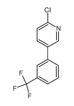 2-chloro-5-<3-(trifluoromethyl)phenyl>pyridine结构式