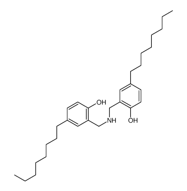 2-[[(2-hydroxy-5-octylphenyl)methylamino]methyl]-4-octylphenol结构式