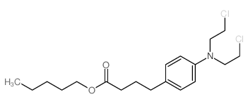 pentyl 4-[4-[bis(2-chloroethyl)amino]phenyl]butanoate结构式