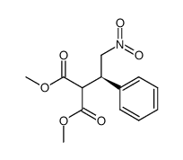 methyl (R)-2-methoxycarbonyl-4-nitro-3-phenylbutanoate Structure