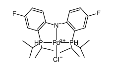 N(F(C6H3)P(i-Pr)2)2PdCl Structure