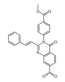 methyl 4-[7-nitro-4-oxo-2-[(E)-2-phenylethenyl]quinazolin-3-yl]benzoate Structure