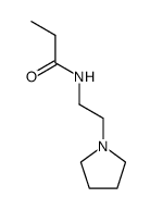 N-(2-(pyrrolidin-1-yl)ethyl)propionamide Structure