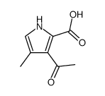 3-acetyl-4-methyl-pyrrole-2-carboxylic acid结构式