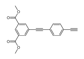 dimethyl 5-((4-ethynylphenyl)ethynyl)isophthalate结构式