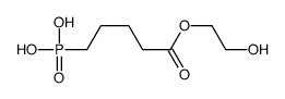 [5-(2-hydroxyethoxy)-5-oxopentyl]phosphonic acid Structure