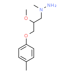 Hydrazine, 1-[2-methoxy-3-(4-methylphenoxy)propyl]-1-methyl- (9CI) structure