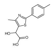 2-hydroxy-2-(4-methyl-2-(p-tolyl)thiazol-5-yl)acetic acid Structure