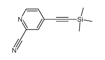 2-Pyridinecarbonitrile,4-[(trimethylsilyl)ethynyl]-(9CI) Structure