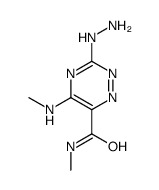 1,2,4-Triazine-6-carboxamide, 3-hydrazino-N-methyl-5-(methylamino)- structure