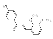 (2E)-1-(4-aminophenyl)-3-(2,3-dimethoxyphenyl)prop-2-en-1-one structure