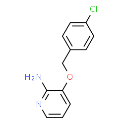 2-amino-3-[(4-chlorobenzyl)oxy]pyridine structure
