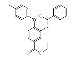 ethyl 3-benzamido-4-(4-methylphenoxy)benzoate Structure