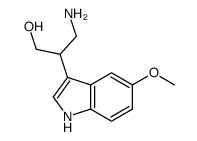 2-(5-methoxy-3-indolyl)-3-aminopropanol Structure
