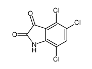 4,5,7-trichloro-1H-indole-2,3-dione Structure