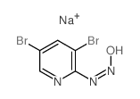 2-Pyridinamine, 3,5-dibromo-N-nitroso-, sodium salt结构式