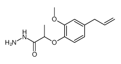 Propanoic acid, 2-[2-methoxy-4-(2-propen-1-yl)phenoxy]-, hydrazide Structure