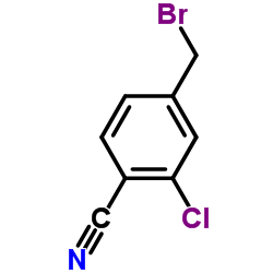 4-溴甲基-2-氯苯腈结构式