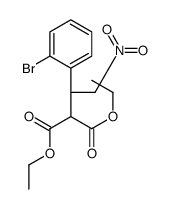 diethyl 2-[(1R)-1-(2-bromophenyl)-2-nitroethyl]propanedioate Structure