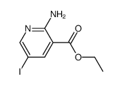 Ethyl 2-amino-5-iodonicotinate Structure