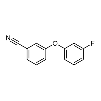3-(3-氟苯氧基)苯甲腈结构式