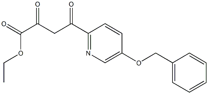 ethyl 4-(5-benzyloxy-2-pyridyl)-2,4-dioxobutanoate结构式