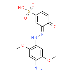 3-[(4-amino-2,5-dimethoxyphenyl)azo]-4-hydroxybenzenesulphonic acid structure