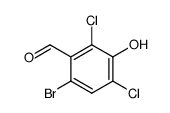 6-bromo-2,4-dichloro-3-hydroxy-benzaldehyde Structure