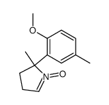 2-Methyl-2-(2-methoxy-5-methylphenyl)-3,4-dihydro-2H-pyrrole 1-Oxide Structure