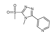 3-(4-METHYL-5-(METHYLSULFONYL)-4H-1,2,4-TRIAZOL-3-YL)PYRIDINE structure