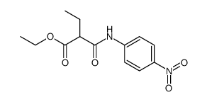 2-ethyl-N-(4-nitrophenyl)malonamic acid ethyl ester Structure